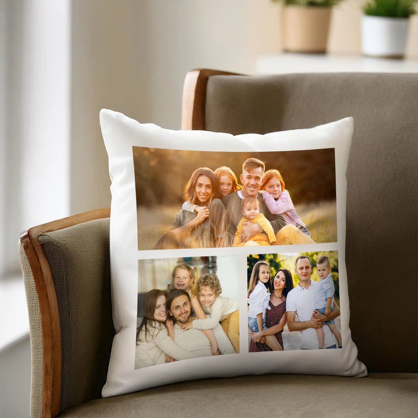 Personalized Photo collage pillow, custom photo pillow, custom throw pillow