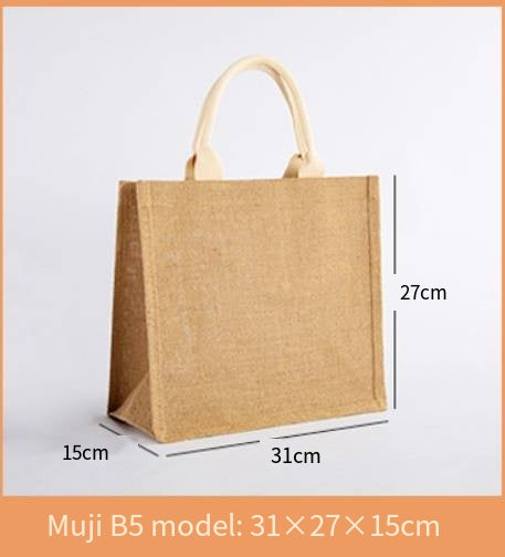 The company customizes multi-shaped linen shopping bags for individuals