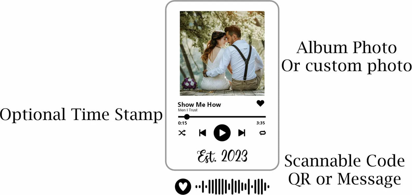 Personalized Music Photo Keychain / Custom Music Photo Keyring | Customizable Photo Gift for Him/Her | Memory Keepsake Key Ring. Christmas