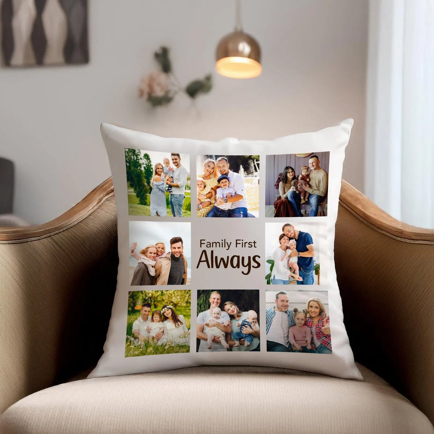 Personalized Photo collage pillow, custom photo pillow, custom throw pillow
