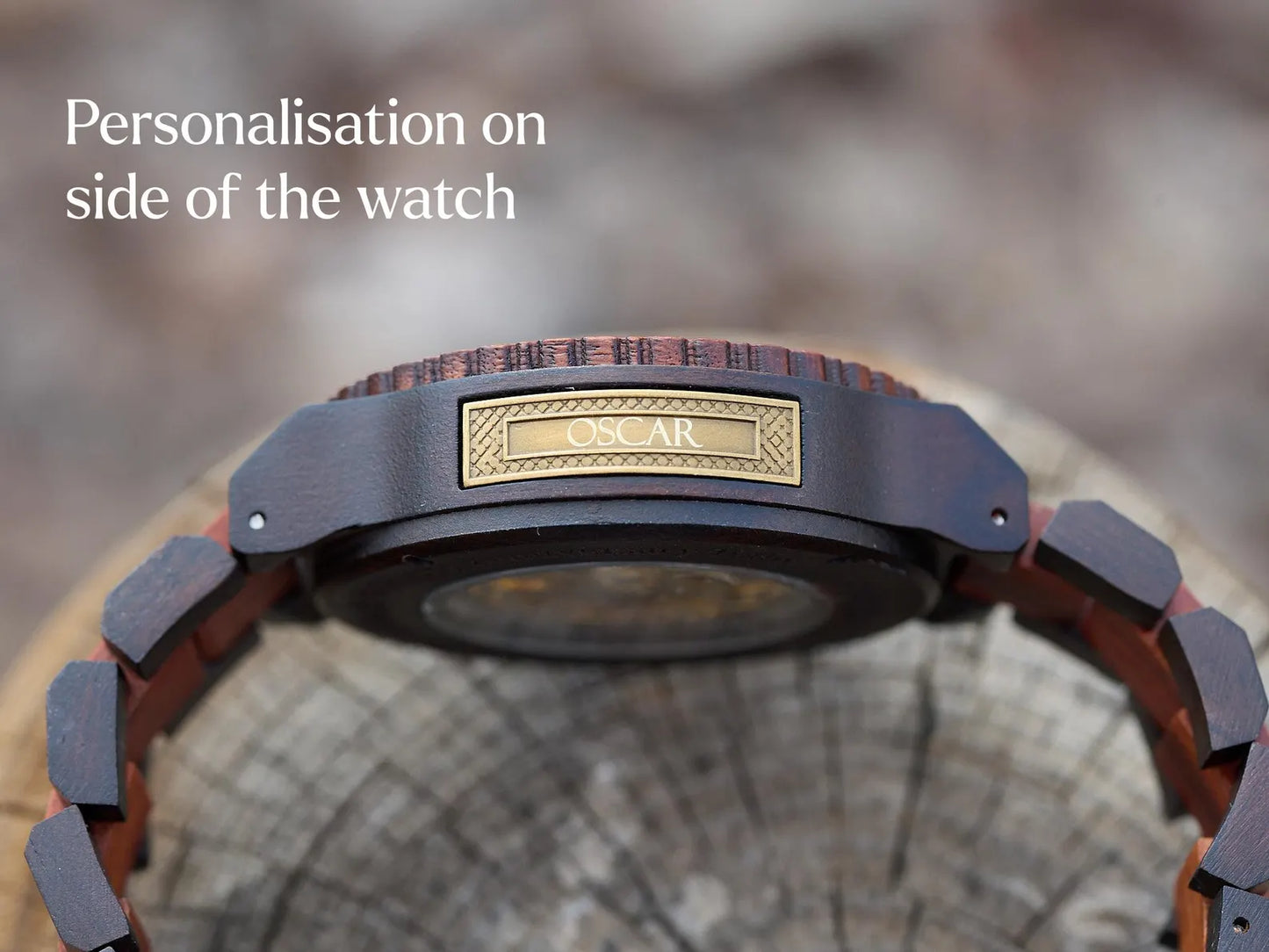Engraved Watch | Personalized Gift for Him, Anniversary Gifts | Automatic Watch | Wood Watch | Engraved Wood Watch for Men, 5th Anniversary