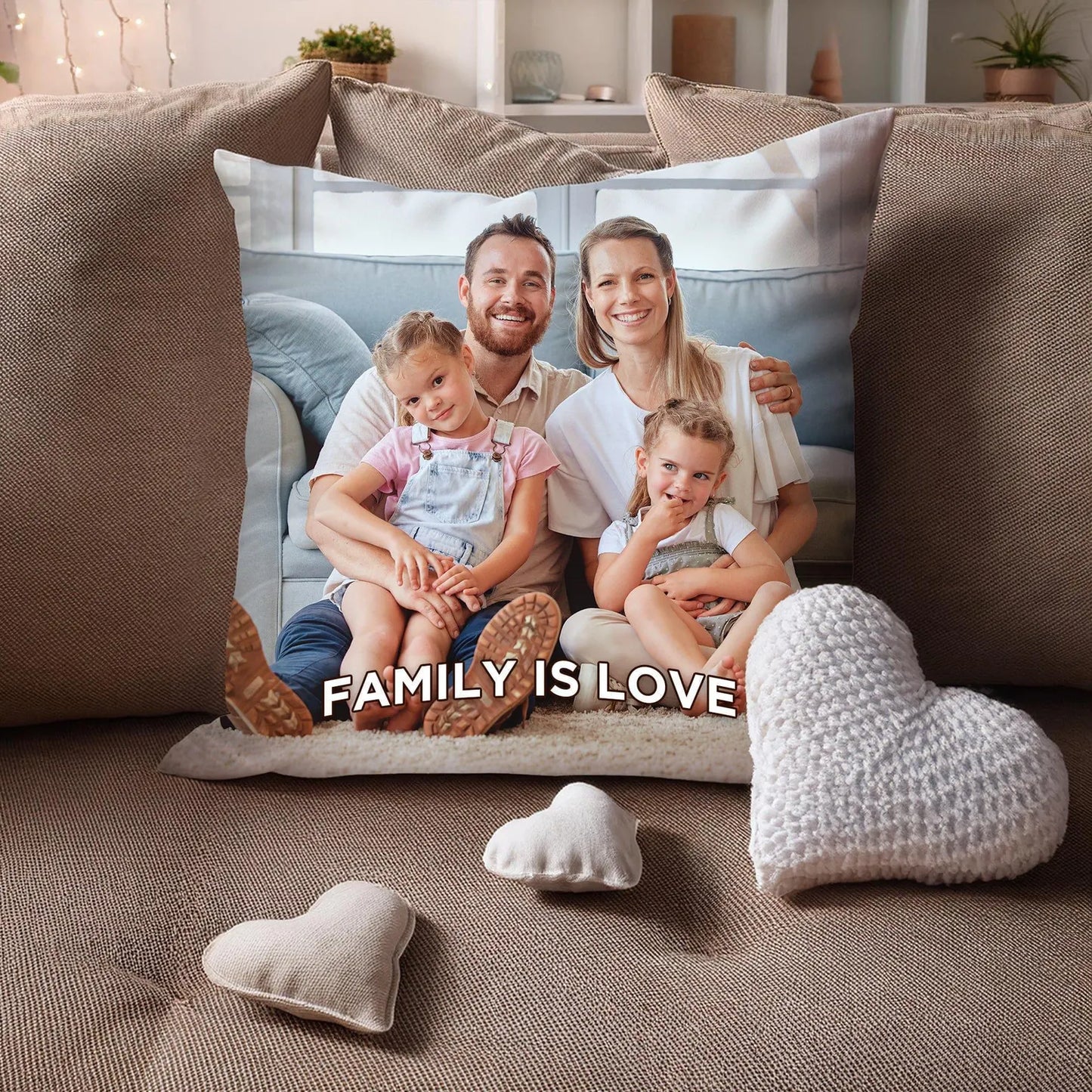 Personalized Photo collage pillow, custom photo pillow, custom throw pillow