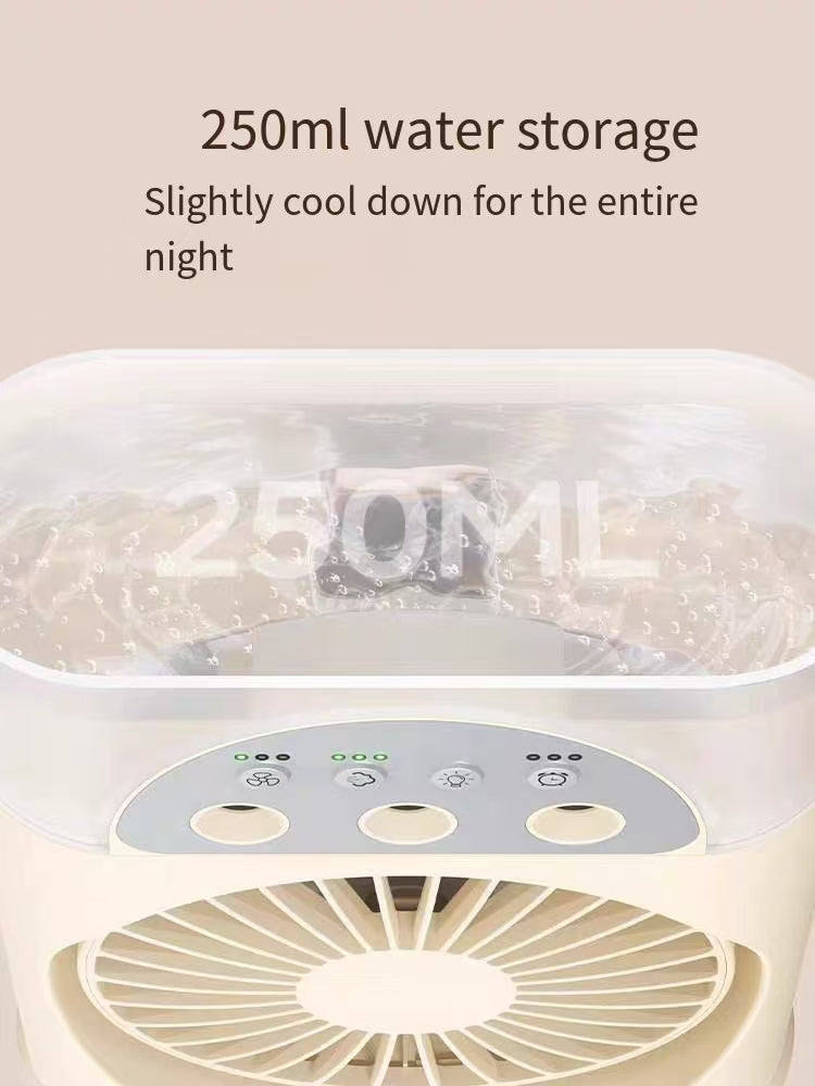 Spray mini fan - USB small-sized mini portable office water mist electric fan humidifier two-in-one desktop